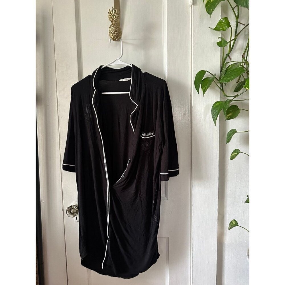 Lina Diary Women’s size small black and white pajama dress